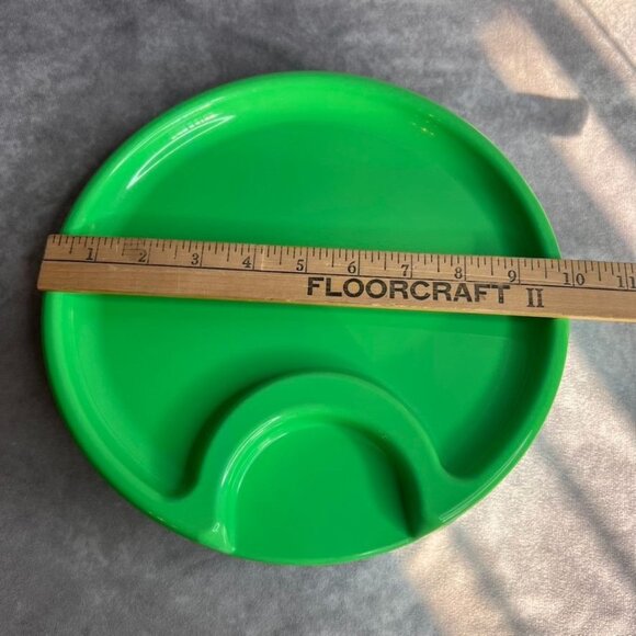 Pampered Chef Outdoor Party Plates 10" Divided Picnic Plastic #2823 Set of 6 - Picture 6 of 7